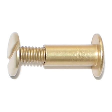 Midwest Fastener 31/64" Brl Lg, Brass Anodized Aluminum 10 PK 76543